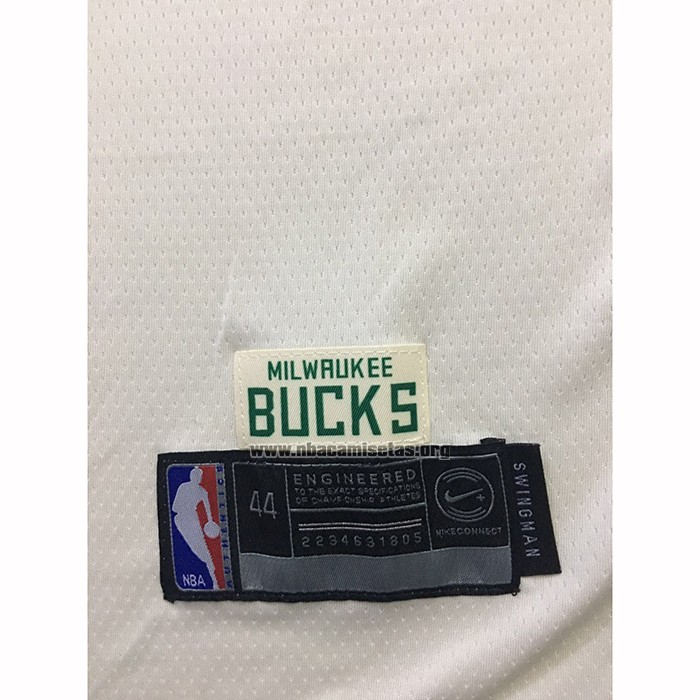 Camiseta Milwaukee Bucks Giannis Antetokounmpo NO 34 Ciudad Crema